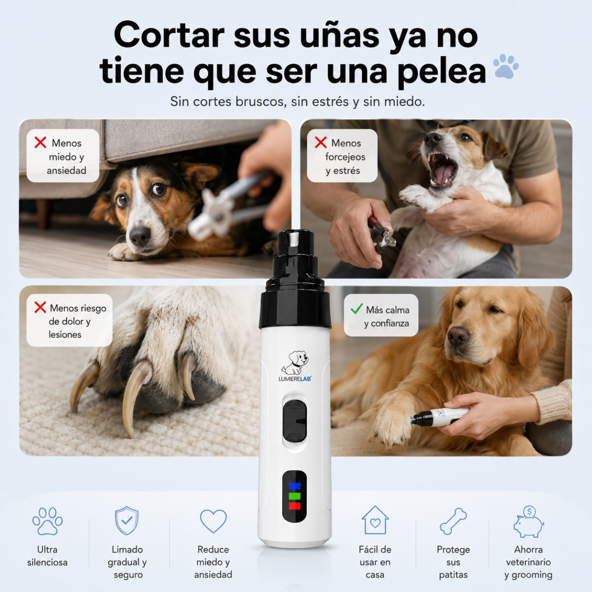 Patitas Calmadas™ - Cuidado sin miedo ni estrés.