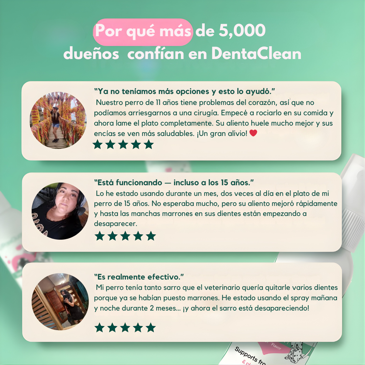 Dentapet® – Spray Natural para la Salud Dental de tu Perro